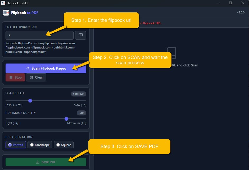 Flipbook to PDF — step by step guide